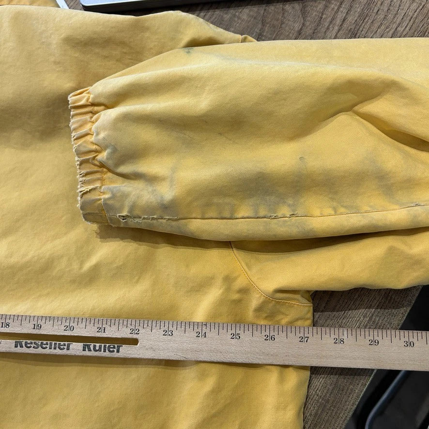 VINTAGE 90s | Polo By Ralph Lauren Faded Thrashed Yellow Harrington Jacket sz XL