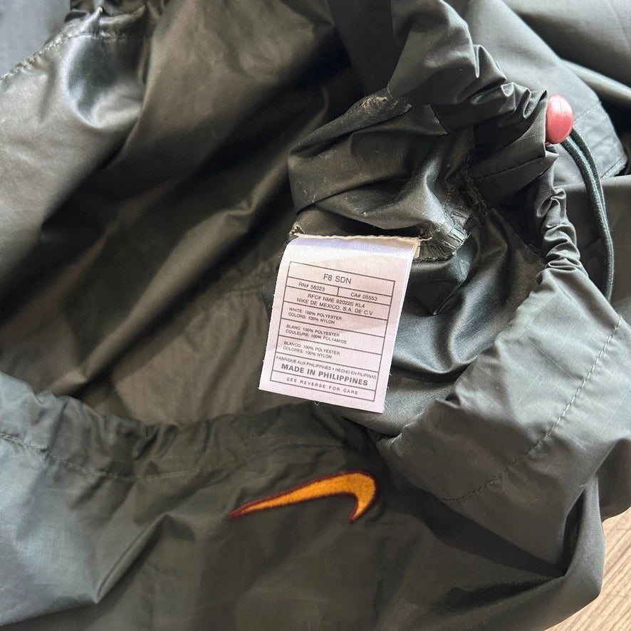 1990s | NIKE Mid Swoosh 1/4 Zip Pullover Windbreaker Jacket sz L