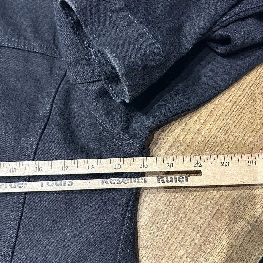 VINTAGE | Levis Red Tab Black Denim Trucker Jean Jacket sz S