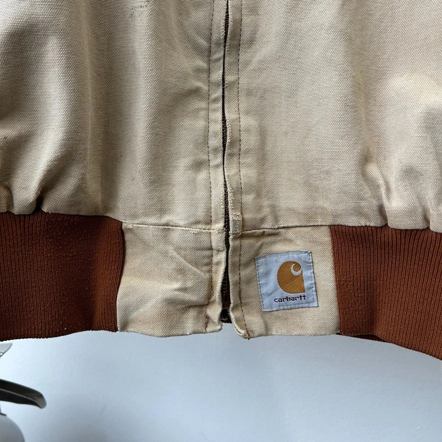 VINTAGE | Carhartt Sun Faded Thrashed Santa Fe Bomber Jacket sz L