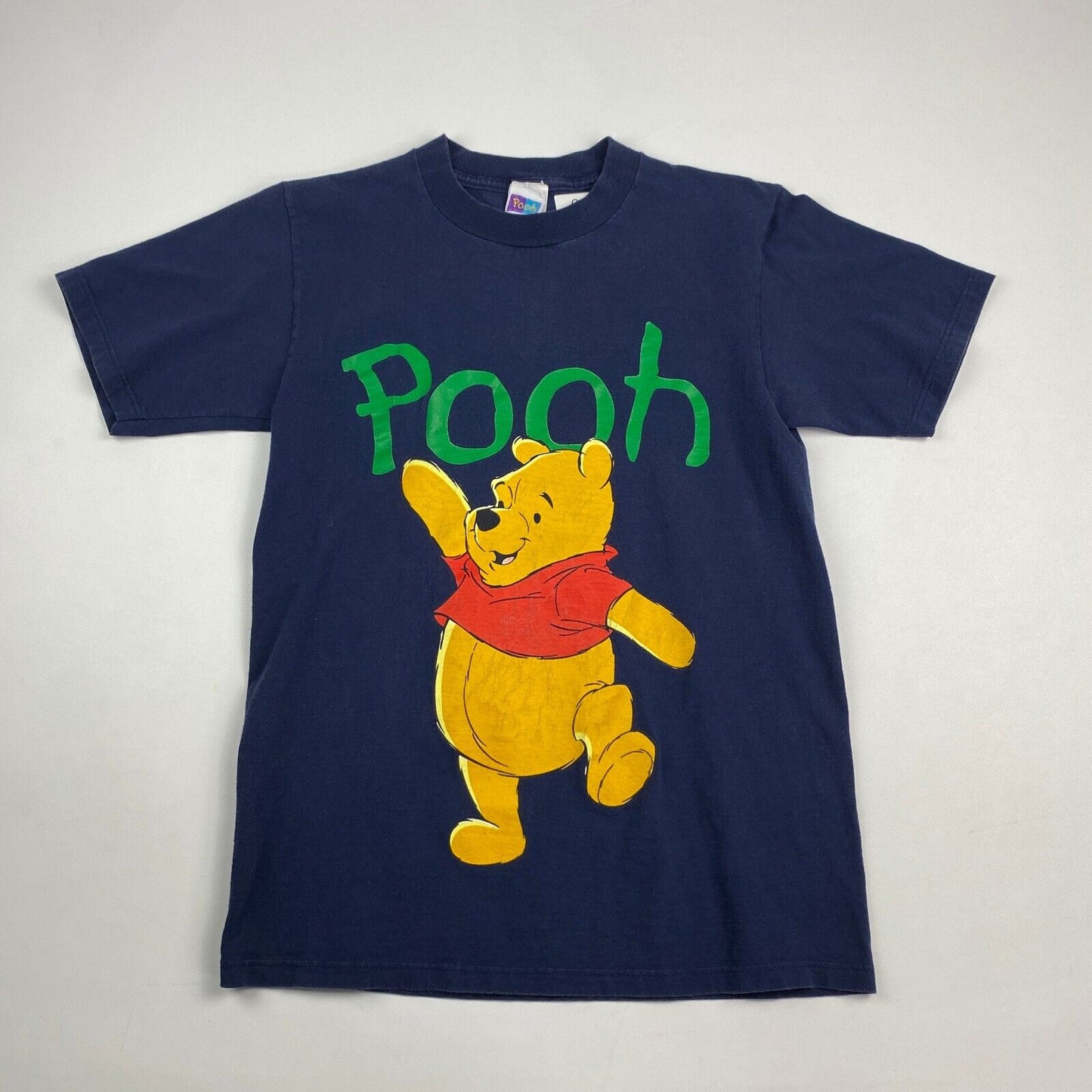 VINTAGE 90s Winnie The Pooh Navy T-Shirt sz Medium Men