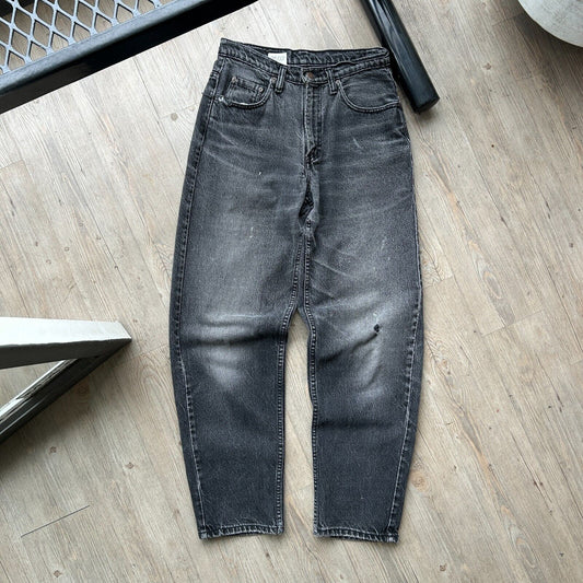 VINTAGE 90s | LEVIS 535 Faded Black Denim Jeans Pants sz W29 L32