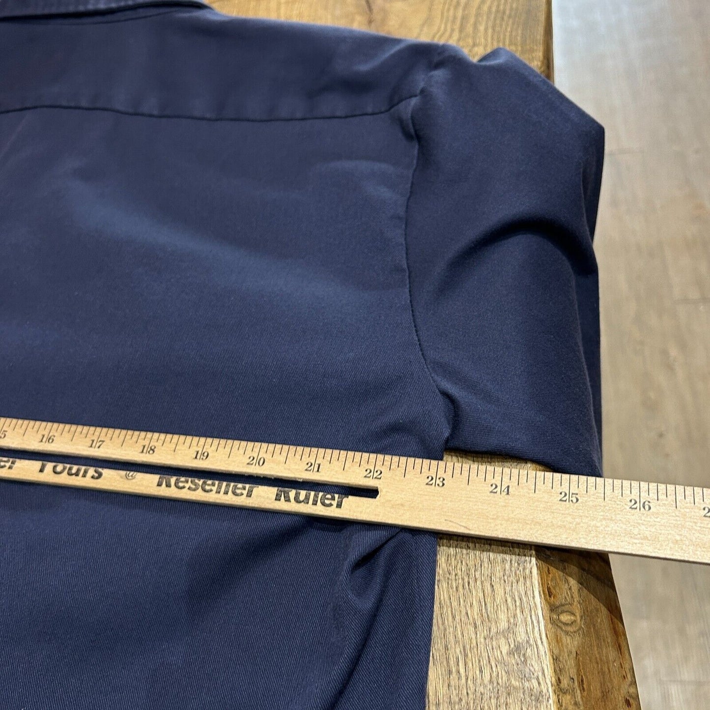 VINTAGE | Dickies Navy Button Down Work Shirt sz L