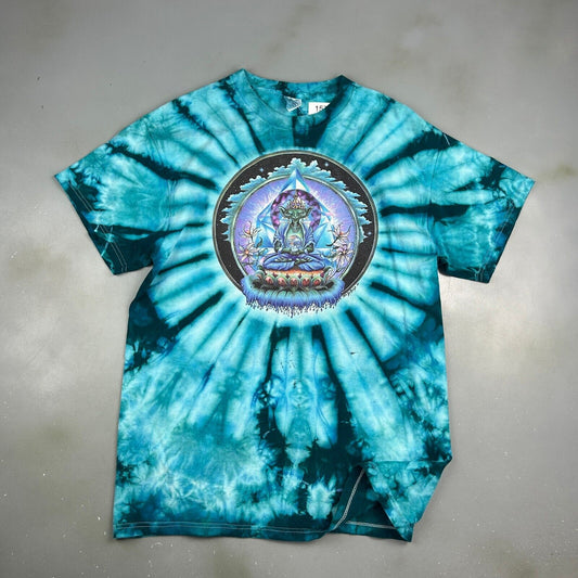 VINTAGE 97' | DuBois Psychedelic Art Tye Dye T-Shirt sz L Men Adult