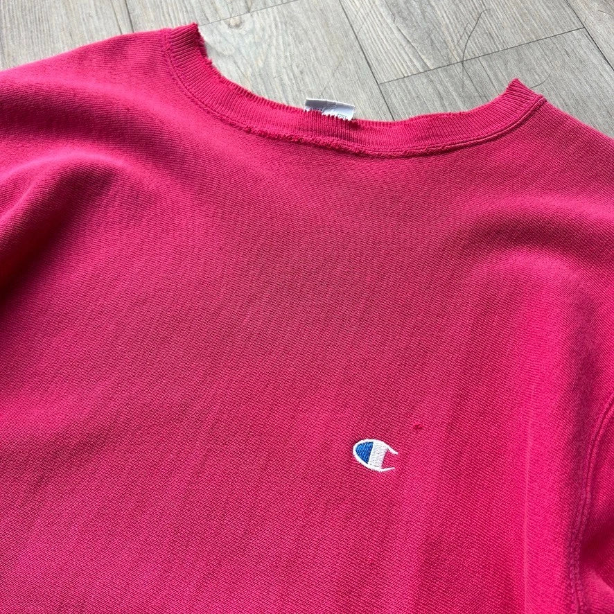 VINTAGE | Champion Reverse Weave Pink Crewneck Sweater sz L