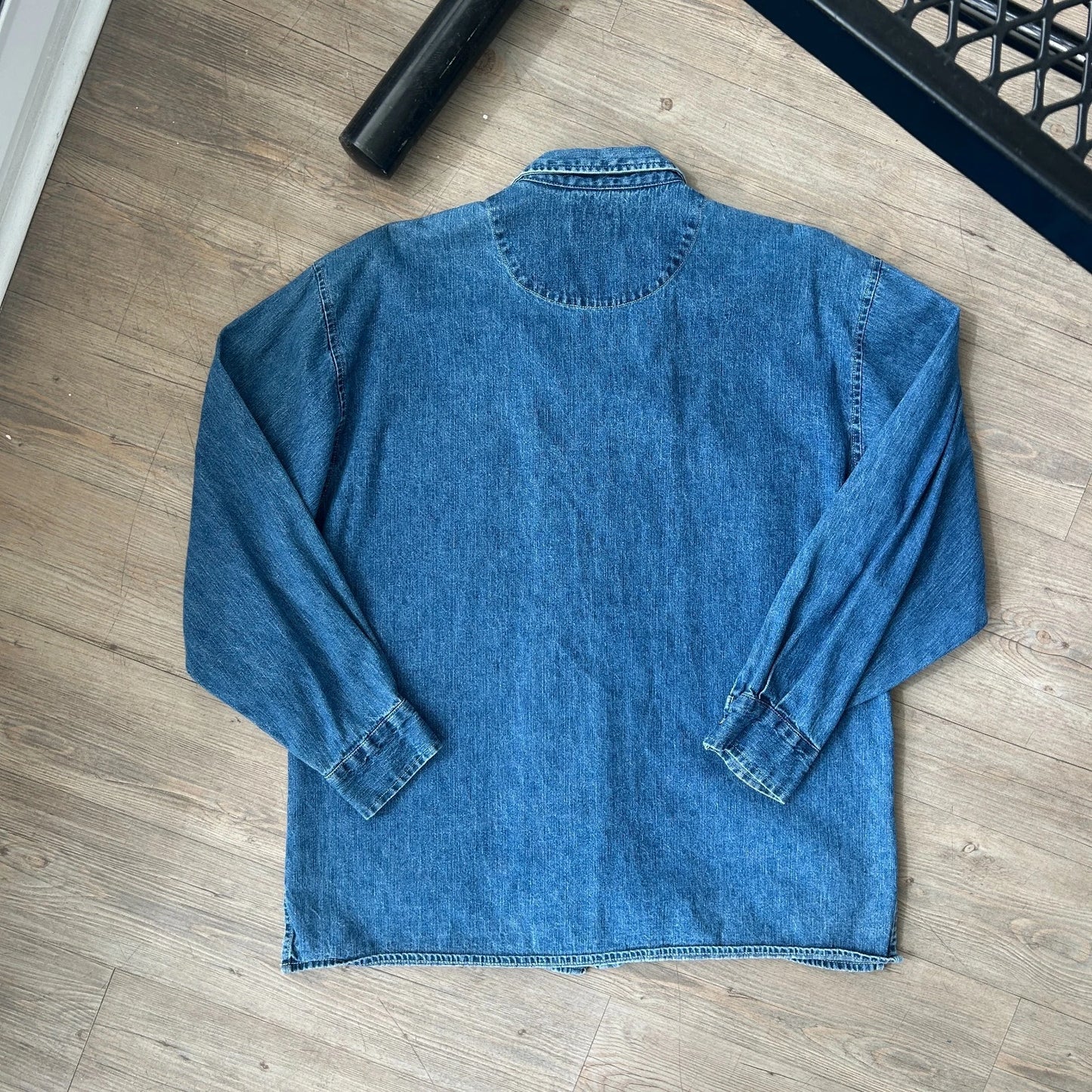 VINTAGE | Canon River Blues Denim Full Zip Shirt sz L