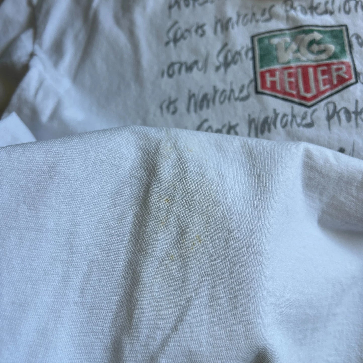 VINTAGE 90s | Tag Heuer Professional Sports Watches T-Shirt sz XL