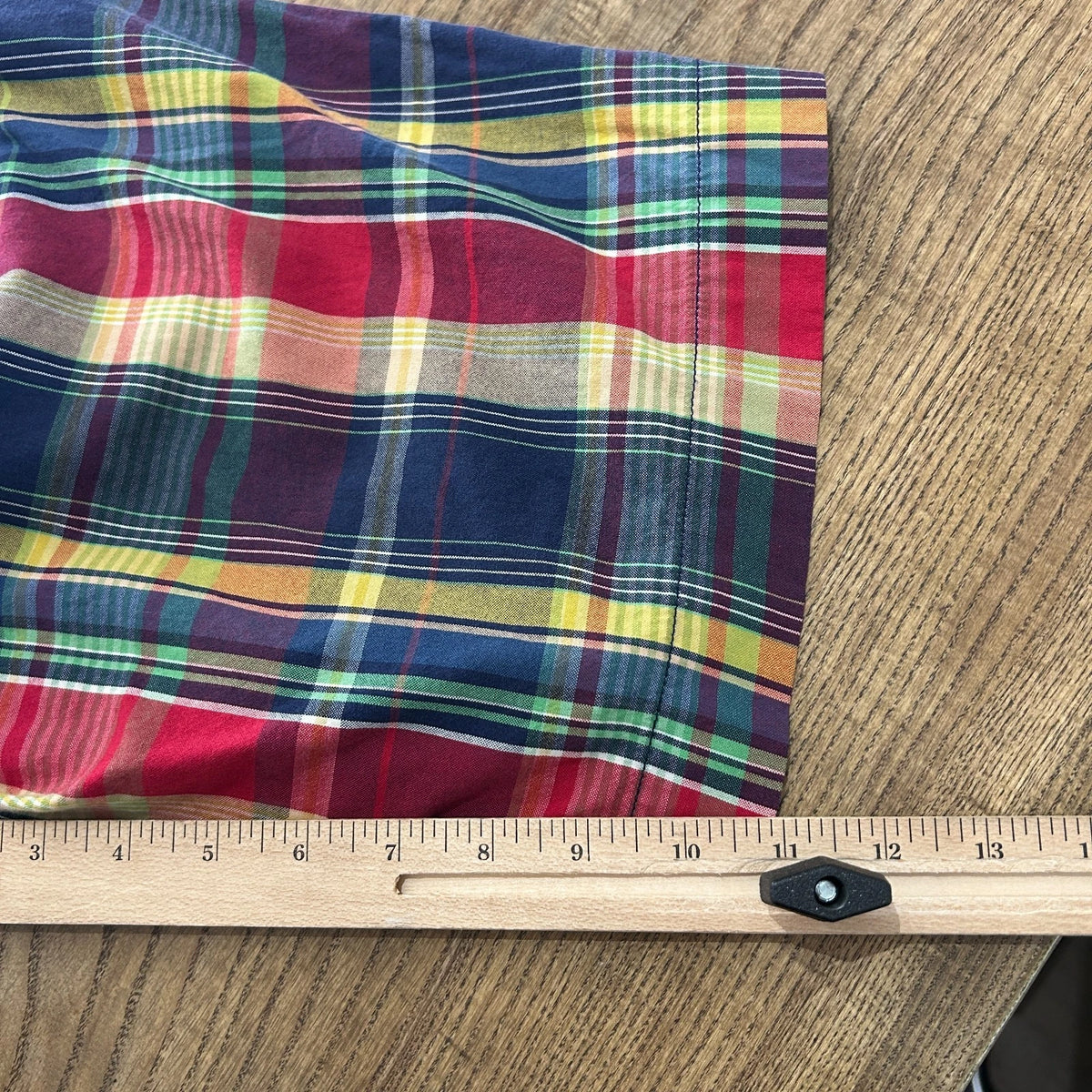 POLO by Ralph Lauren | Vintage Plaid Buckle Back Loose Fit Chino Shorts sz W34