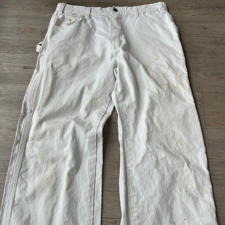 VINTAGE | Dickies White Painters Workwear Pants sz W32 L30