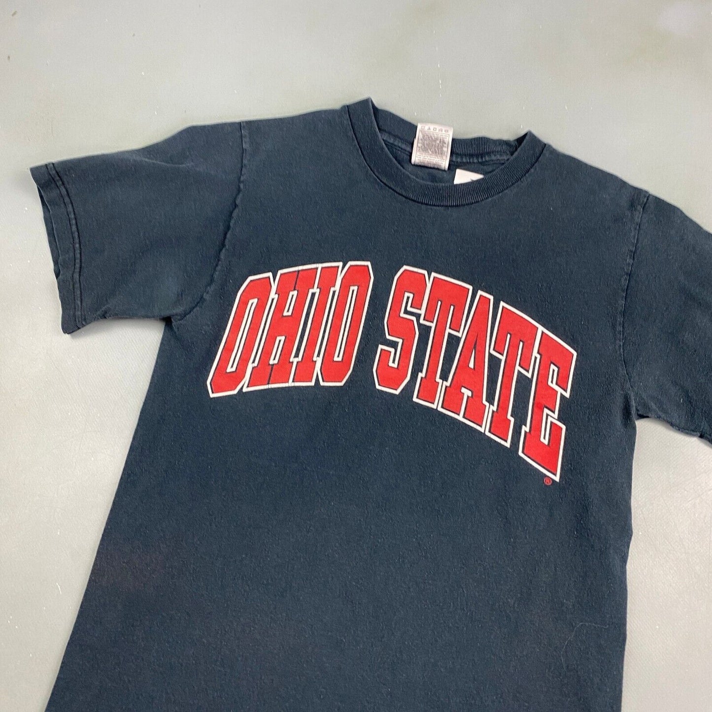 VINTAGE Ohio State Arch Logo University Black T-Shirt sz Small Men Adult
