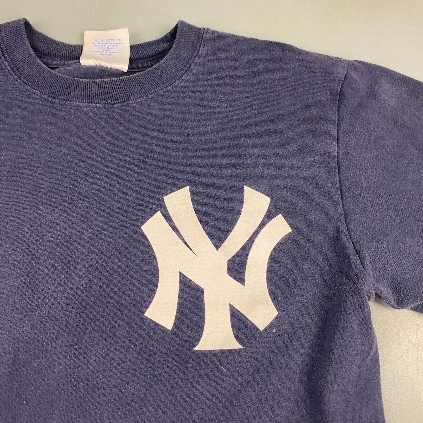 VINTAGE New York Yankees #42 Rivera Navy T-Shirt sz Medium Men Adult