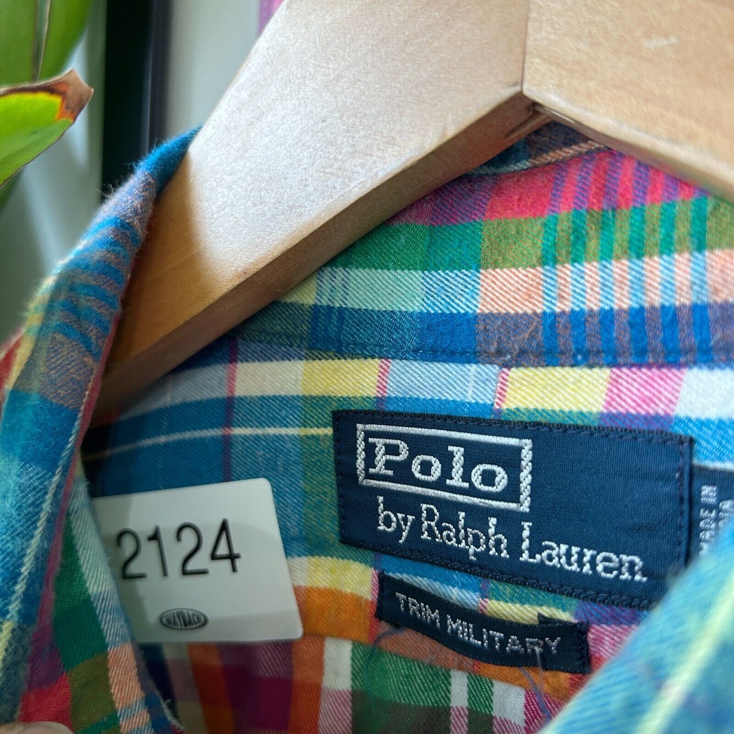 VINTAGE | Ralph Lauren POLO Military Trim Button Down Shirt sz XL Adult