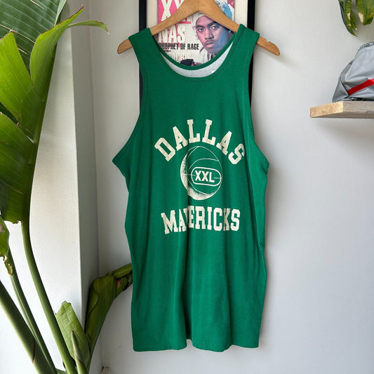 VINTAGE 90s | Dallas Mavericks Champion Tank Shirt sz XL