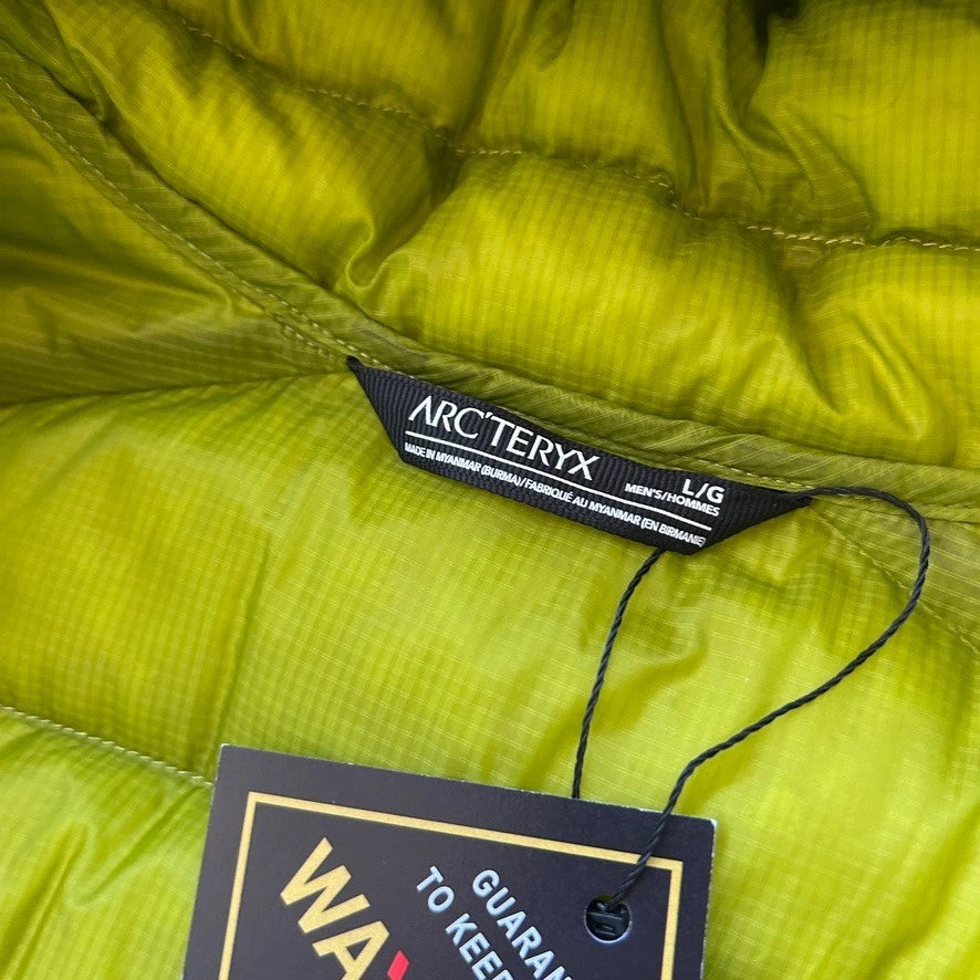 ARC'TERYX | Green Cerium LT Hoody Down Jacket sz L