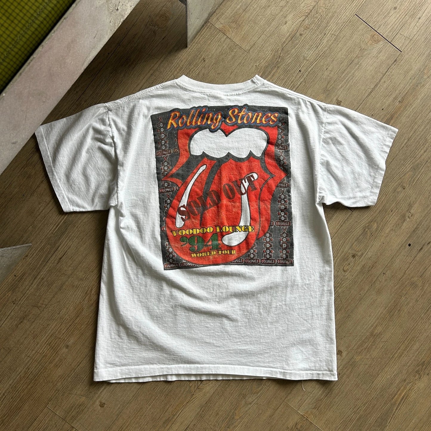VINTAGE 1994 | Rolling Stones Voodoo Lounge World Tour Band T-Shirt sz XL