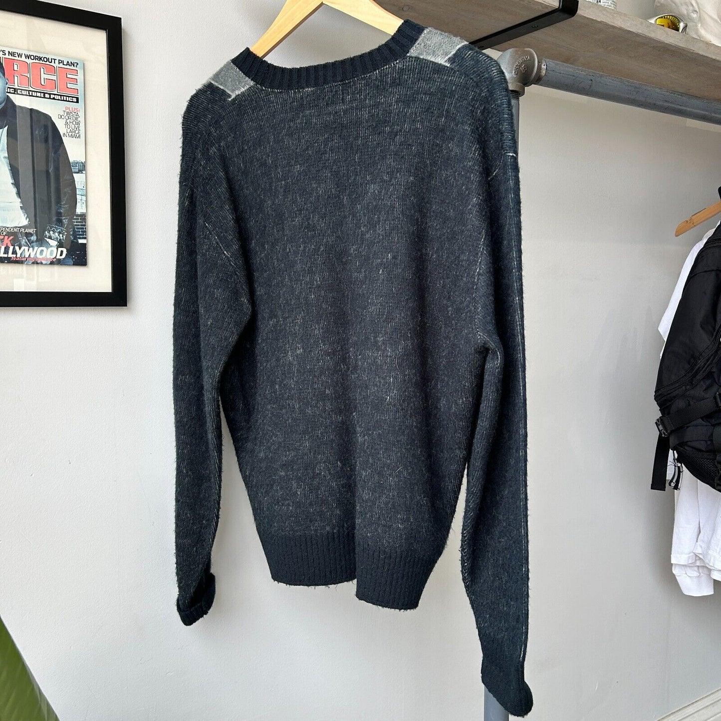 VINTAGE 80s | Dimension Argyle Knit Sweater sz L