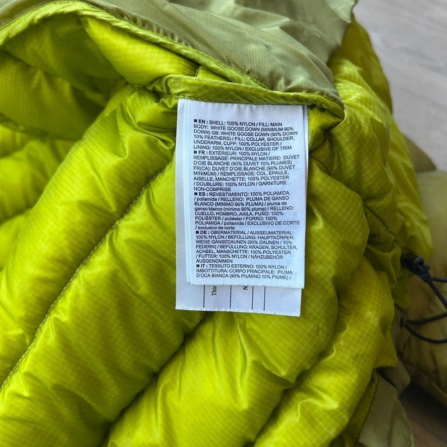 ARC'TERYX | Green Cerium LT Hoody Down Jacket sz L