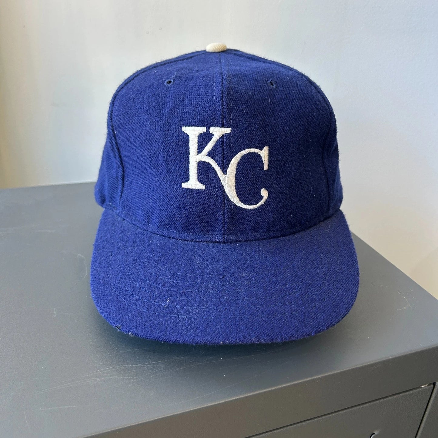 Vintage 90s | Kansas City Royals Wool Ted Fletcher MLB Snapback Hat sz OS
