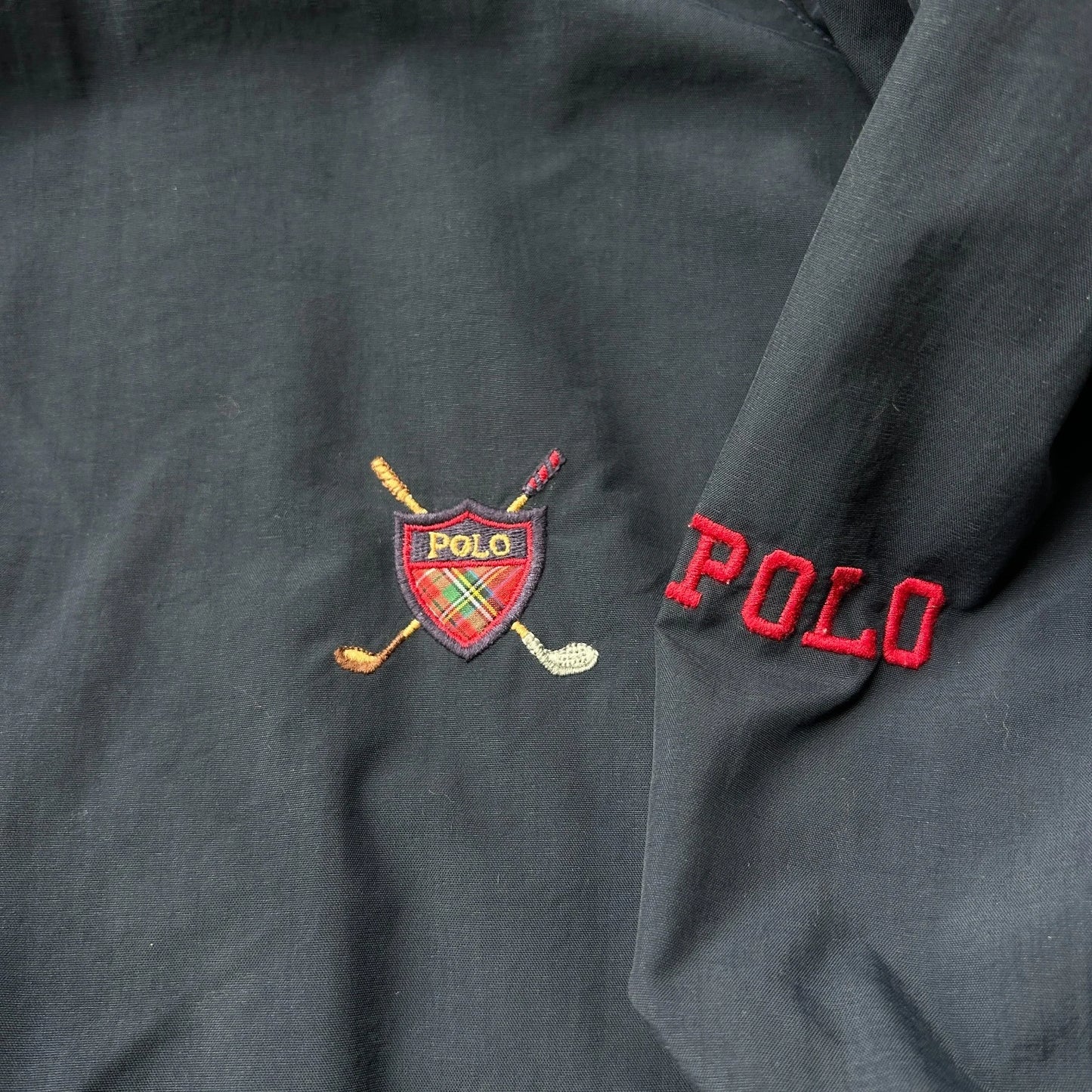 VINTAGE 90s | Polo Ralph Lauren Golf Pullover Windbreaker Jacket sz XL