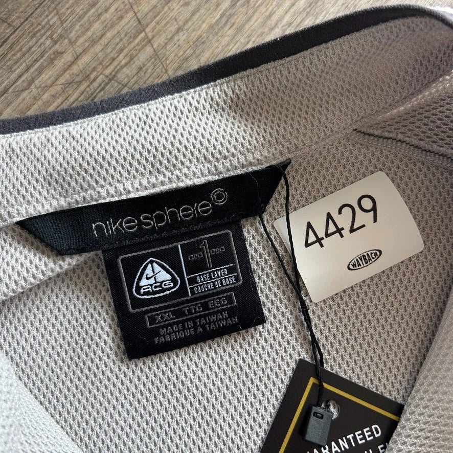 NIKE ACG | Dry Sphere 1/4 Zip Base Layer 1 Jersey T-Shirt sz L/XL