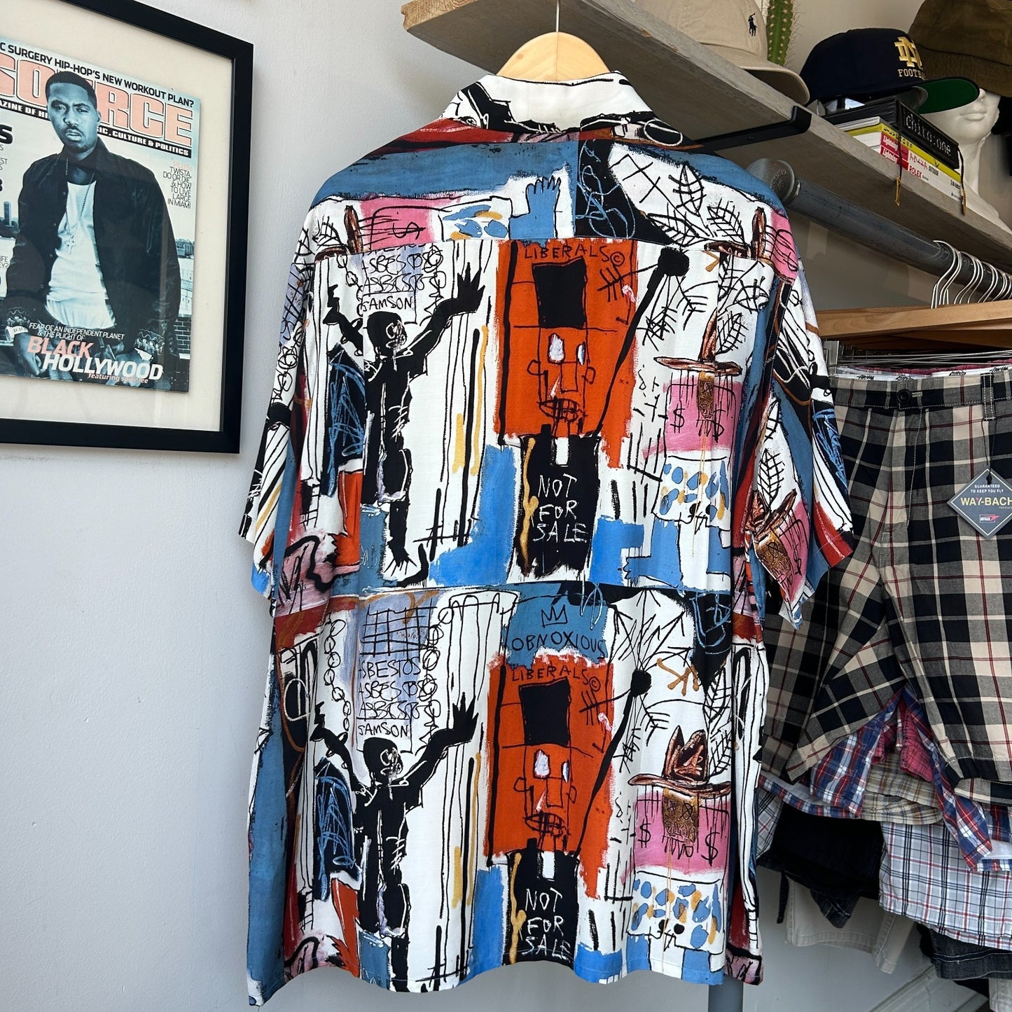 Wacko Maria Jean-Michel Basquiat The Guilty Parties Rayon Button Down Shirt XL