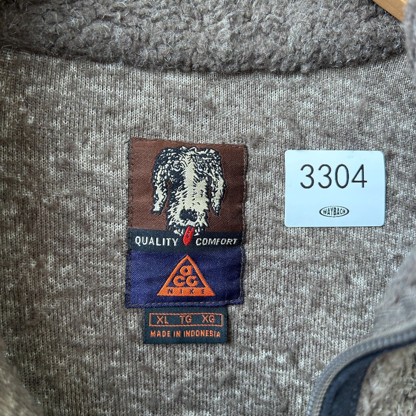 VINTAGE | Nike ACG Dog Tag Sherpa Deep Pile Zip Fleece Sweater sz XL