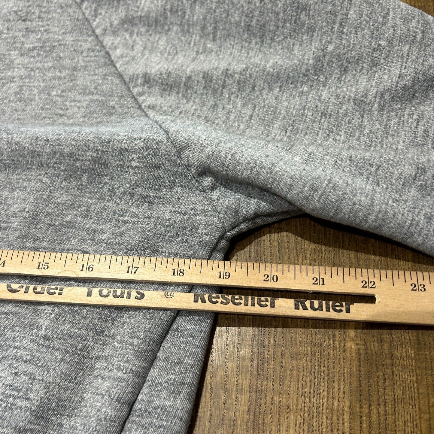 VINTAGE 70s 80s | Blank Grey Zip Up Hoodie Thermal Lined Sweater sz S