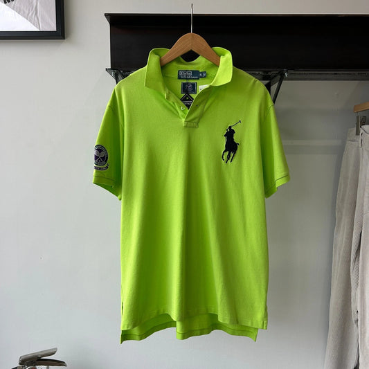 VINTAGE | Polo by Ralph Lauren Wimbledon Tennis Neon Polo Shirt sz XL