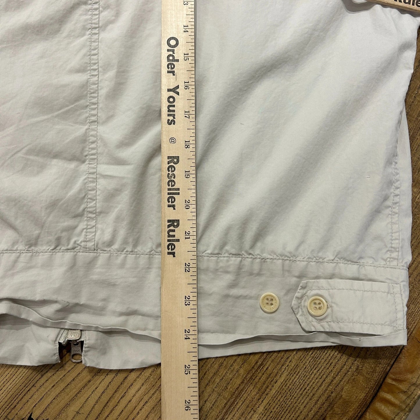 VINTAGE | VALENTINO Jeans Cream Blouson Light Jacket sz L 54