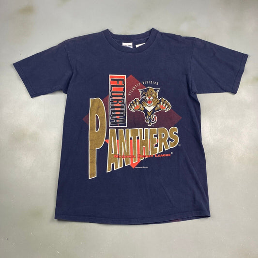 VINTAGE 1994 NHL Florida Panthers Logo Hockey T-Shirt sz Large Adult