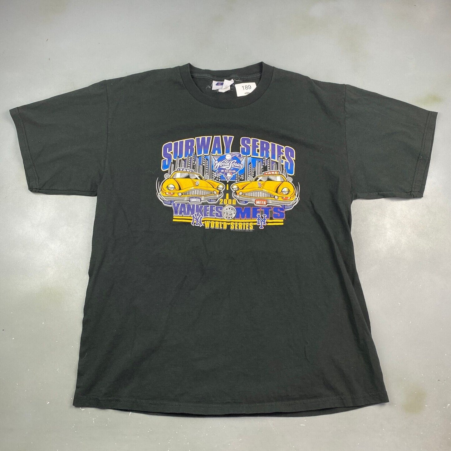 VINTAGE 2000 MLB Subway Series NY Yankees VS Mets T-Shirt sz XL Men