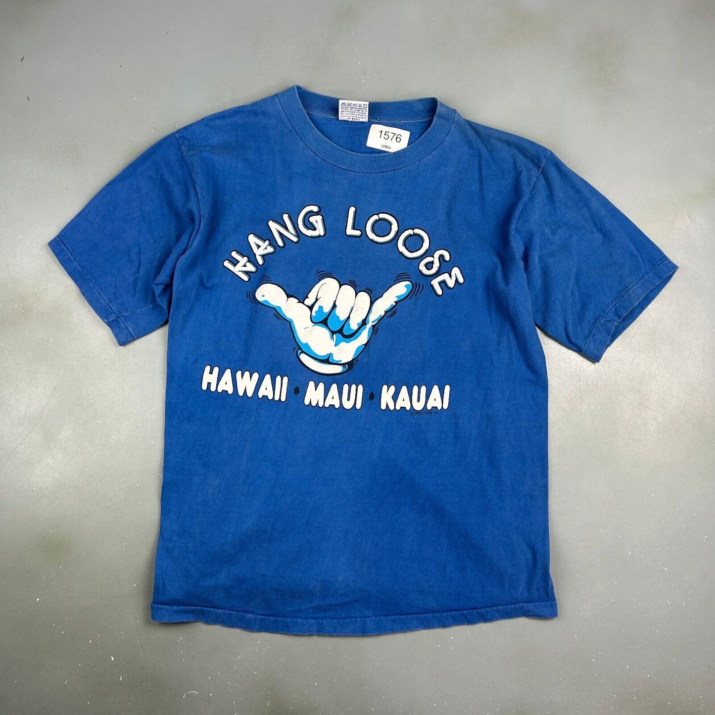 VINTAGE 80s | Hang Loose Hawaii Surfing T-Shirt sz XS-S Men Adult