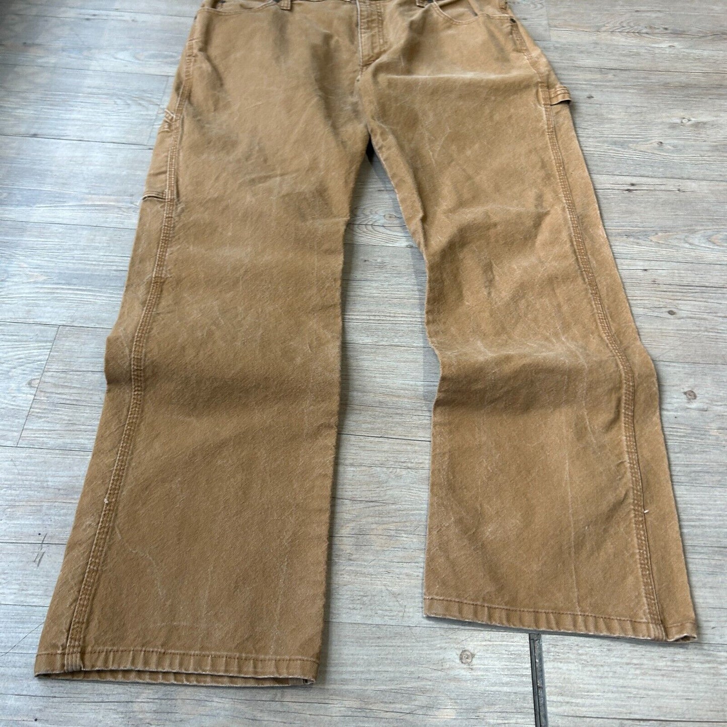 VINTAGE 90s | DICKIES Faded Tan Workwear Carpenter Pants sz W36 L32