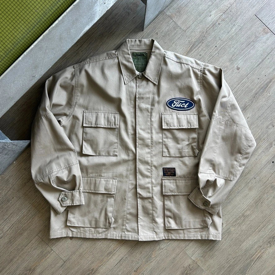 VINTAGE | America Is FUCT BDU Rothco Military Combat Jacket sz L