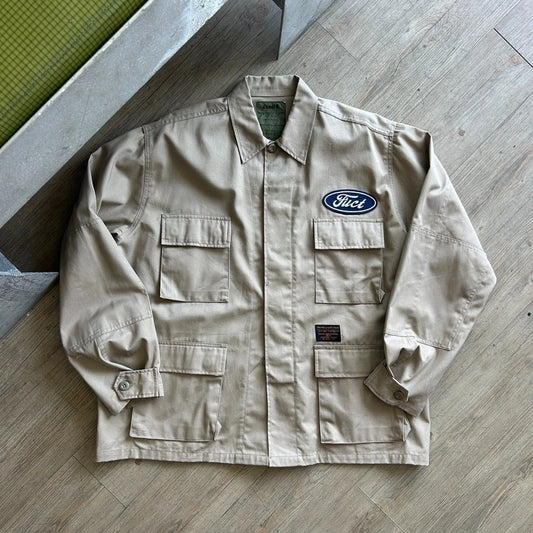 VINTAGE | America Is FUCT BDU Rothco Military Combat Jacket sz L