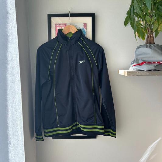 VINTAGE 90s | REEBOK Embroidered Logo Zip Up Track Sweater sz L Adult