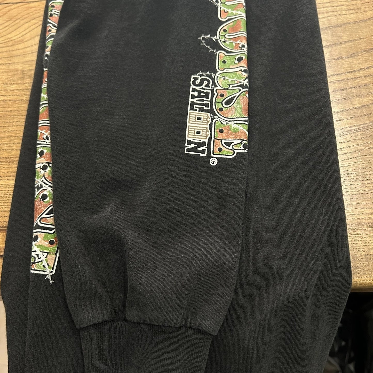 VINTAGE 90s | Iron Horse Saloon Bike Week Henley Long Sleeve T-Shirt XL