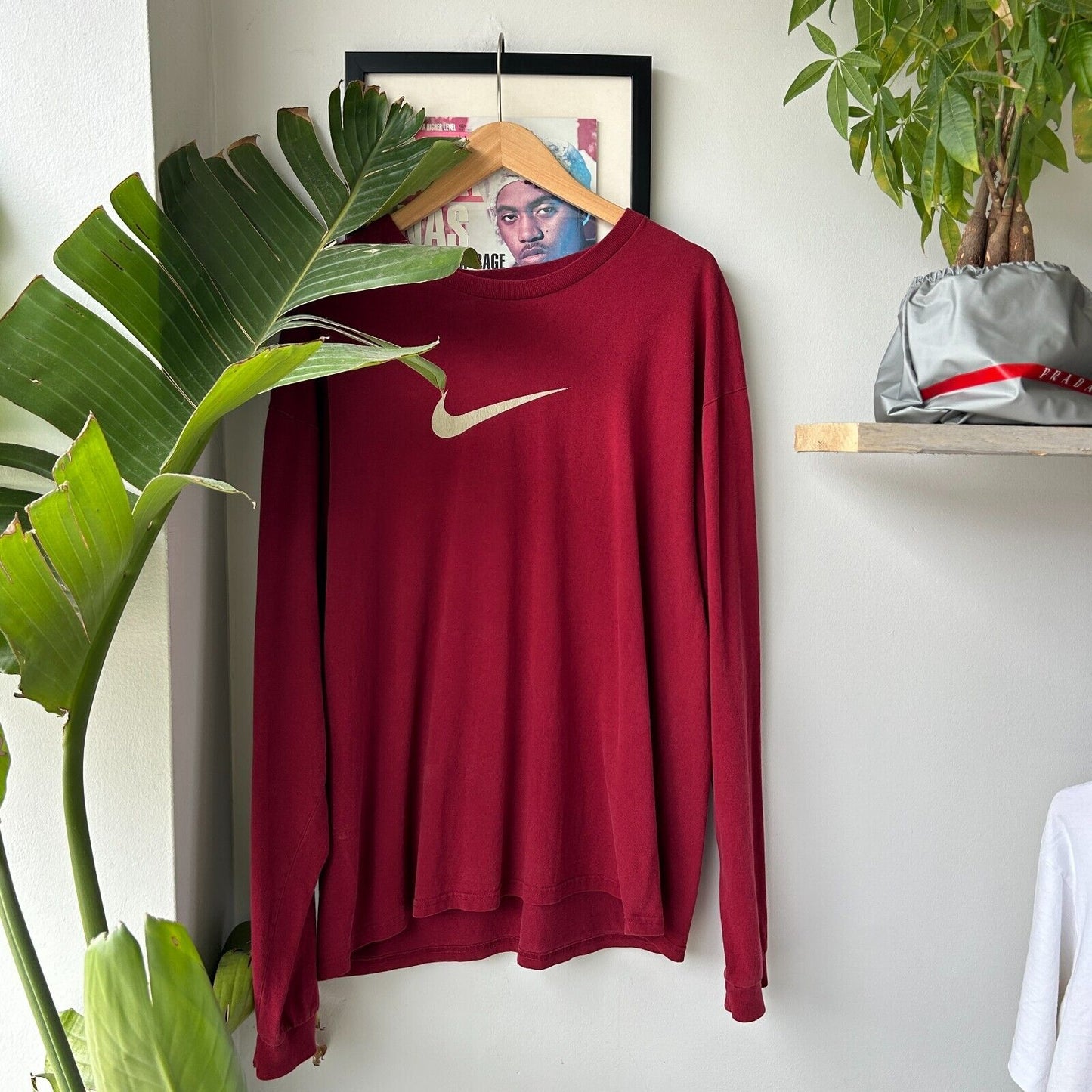 VINTAGE | Nike Center Swoosh Long Sleeve T-Shirt sz L