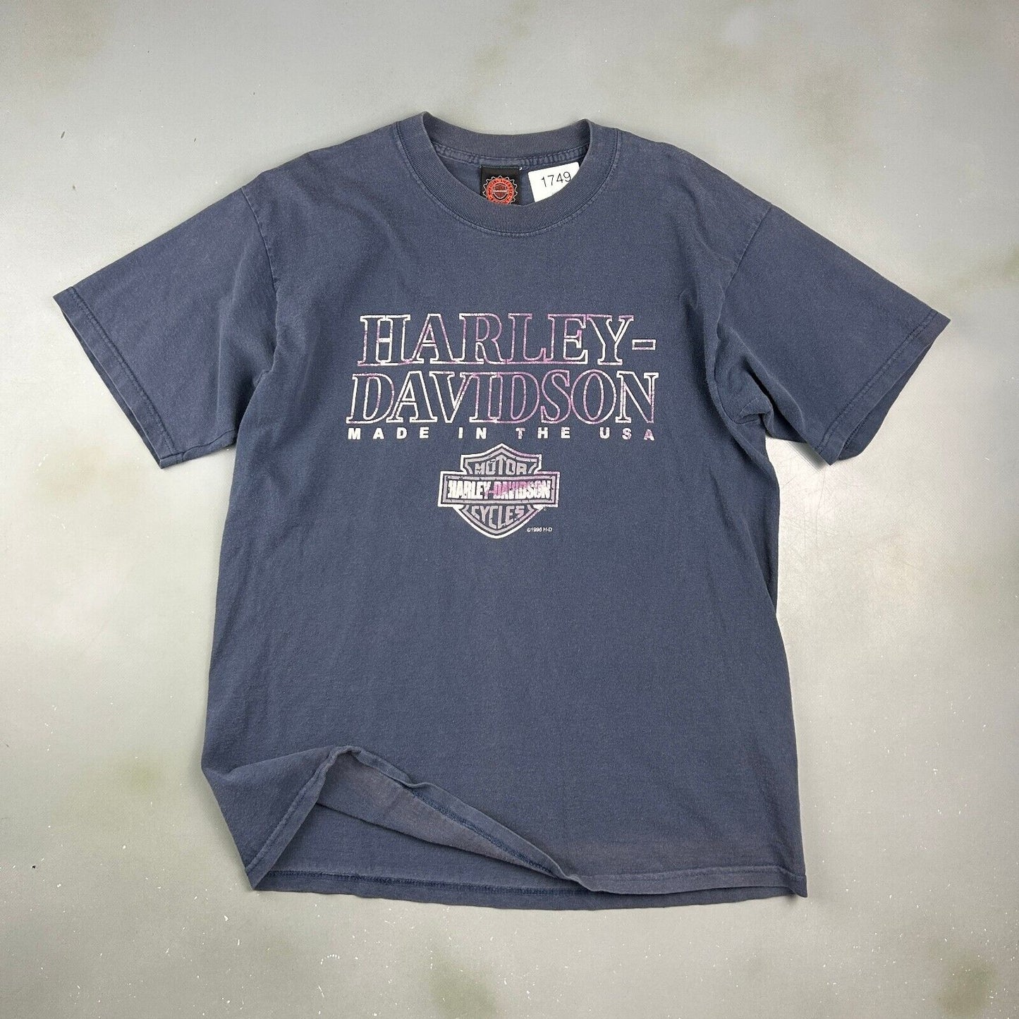 VINTAGE 1996 | HARLEY DAVIDSON Made in The USA Biker T-Shirt sz L Adult