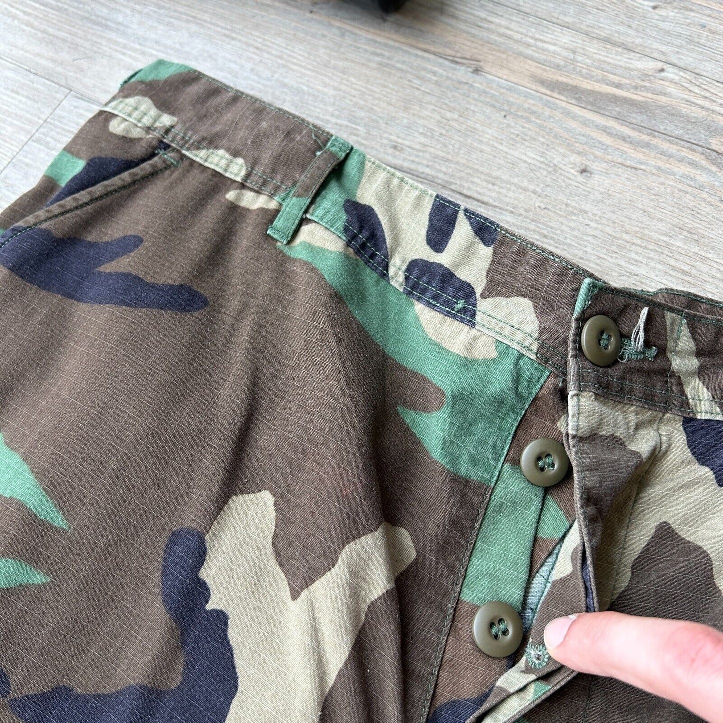 VINTAGE 90s | Military Army Camouflage Fatigues Cargo Pants sz L-Reg / W38