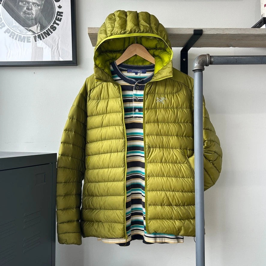 ARC'TERYX | Green Cerium LT Hoody Down Jacket sz L