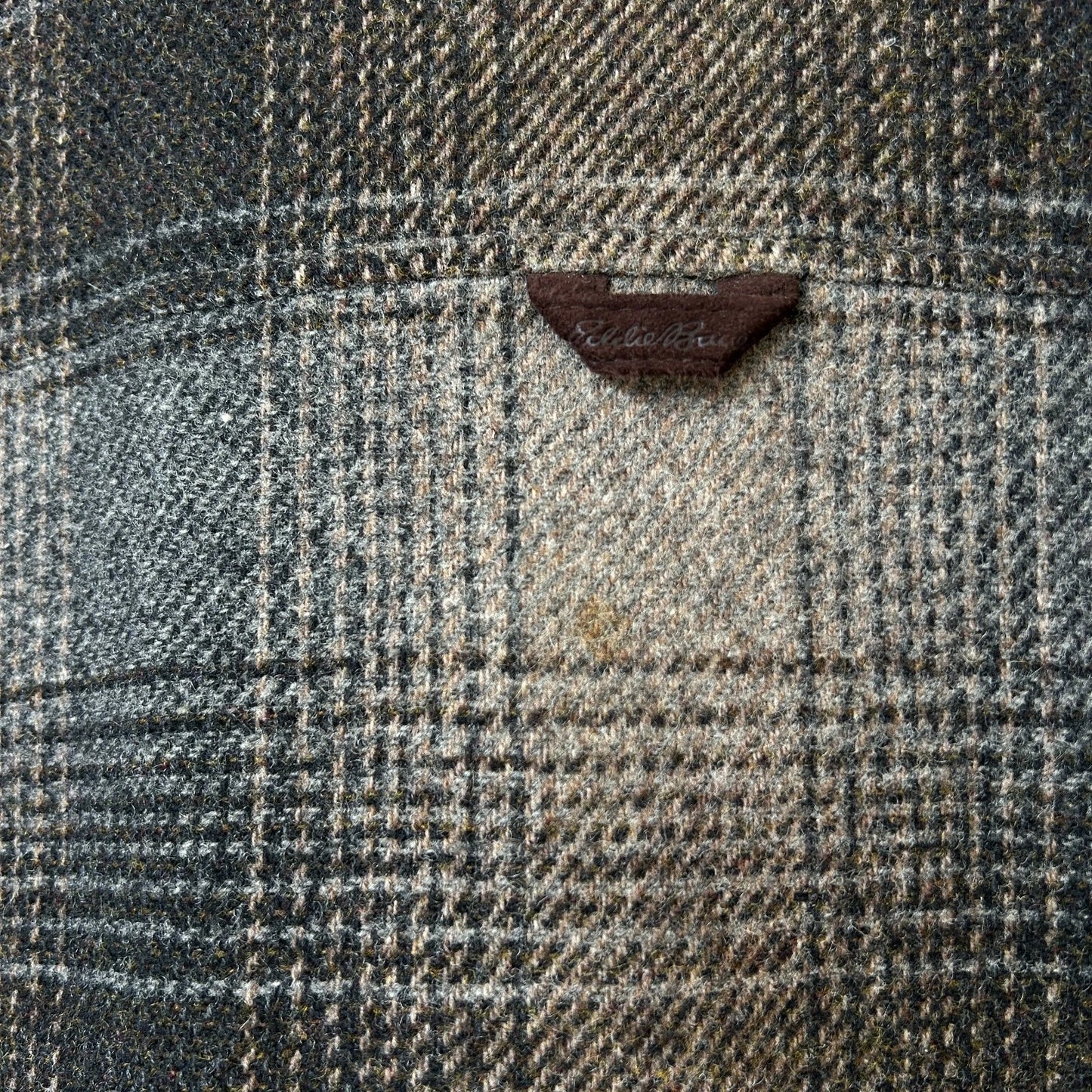 VINTAGE | Eddie Bauer Ombre Shadow Plaid Wool Nylon Field Jacket sz L