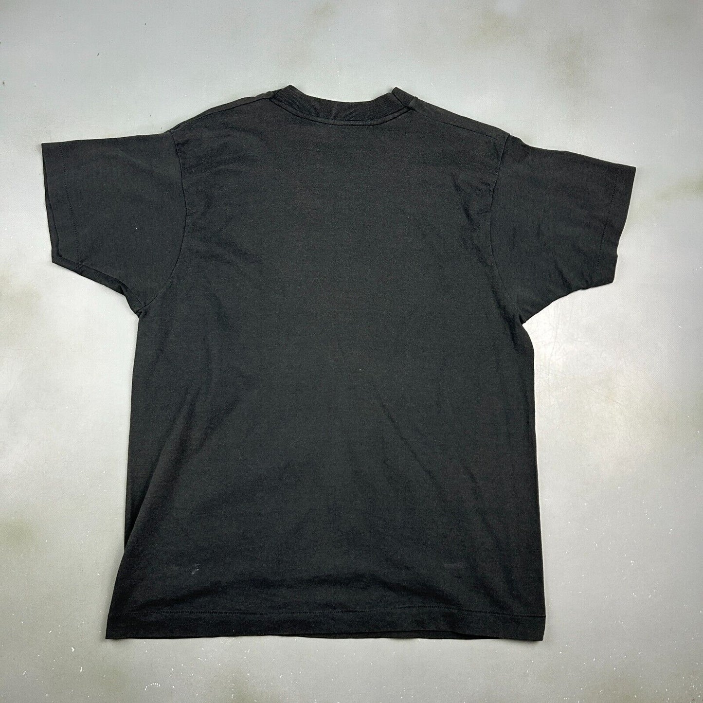 VINTAGE 80s | MainART Black Logo Screen Stars T-Shirt sz M Adult