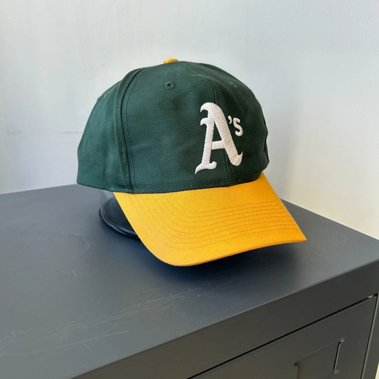 VINTAGE 90s | Oakland A's Athletics Logo Athletic MLB Snapback Hat sz OS