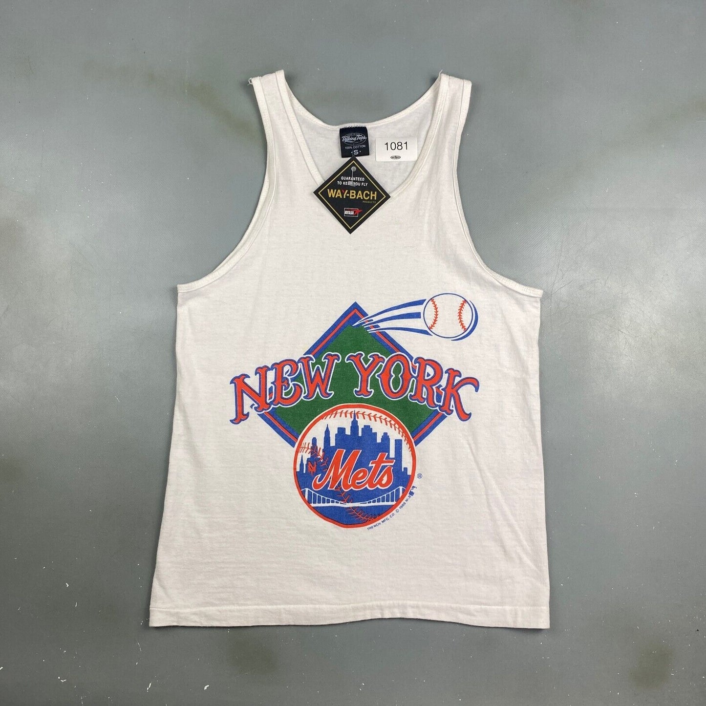 VINTAGE 1988 MLB New York Mets Sleeveless Tank T-Shirt sz XS - S Men Adult