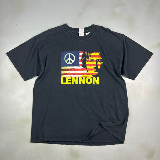 VINTAGE 2004 | JOHN LENNON Give Peace A Chance Band T-Shirt sz XL Adult