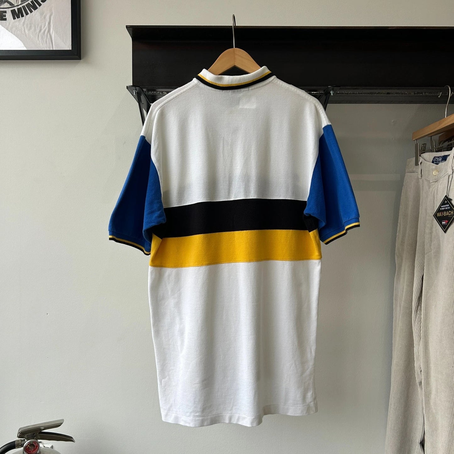 VINTAGE | Polo Sport Ralph Lauren Striped USA Polo Shirt sz L