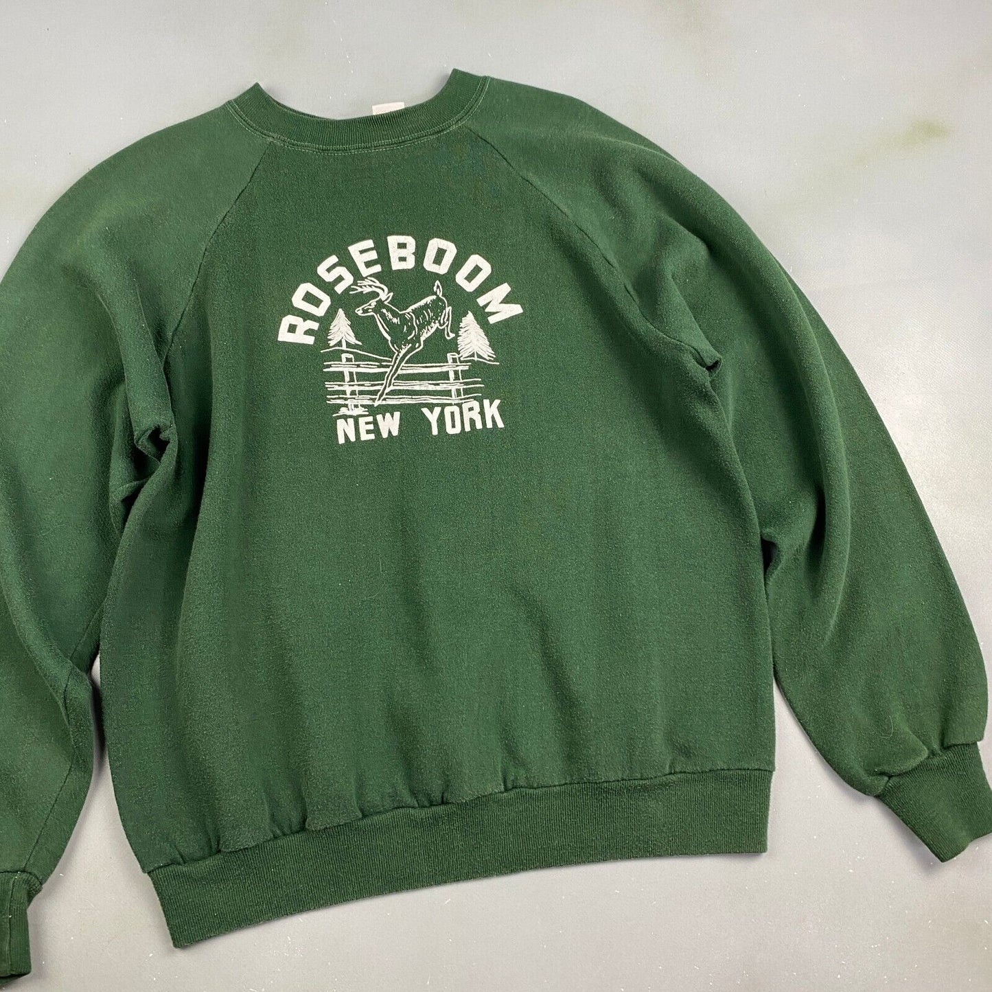 VINTAGE 70s/80s Roseboom New York Crewneck Sweater sz Large Adult Men