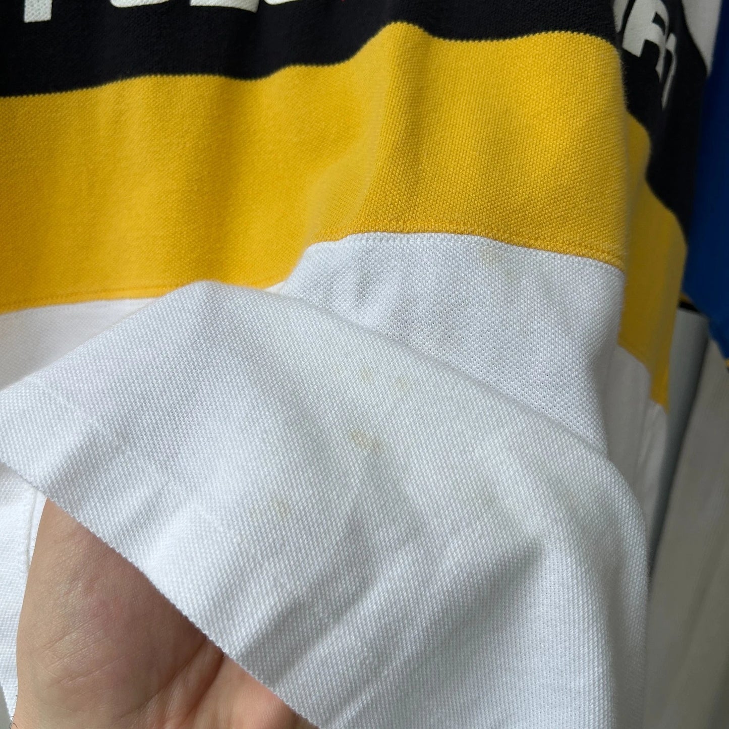 VINTAGE | Polo Sport Ralph Lauren Striped USA Polo Shirt sz L