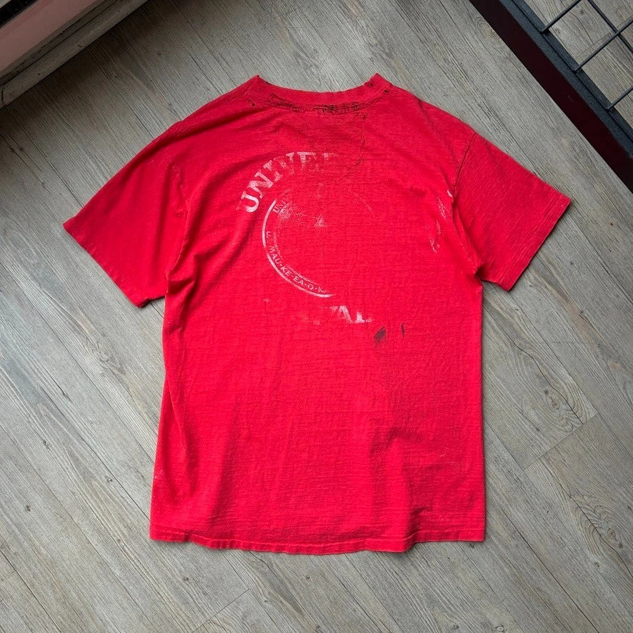 VINTAGE 90s | University Of Hawaii Faded Thrashed Logo T-Shirt sz L